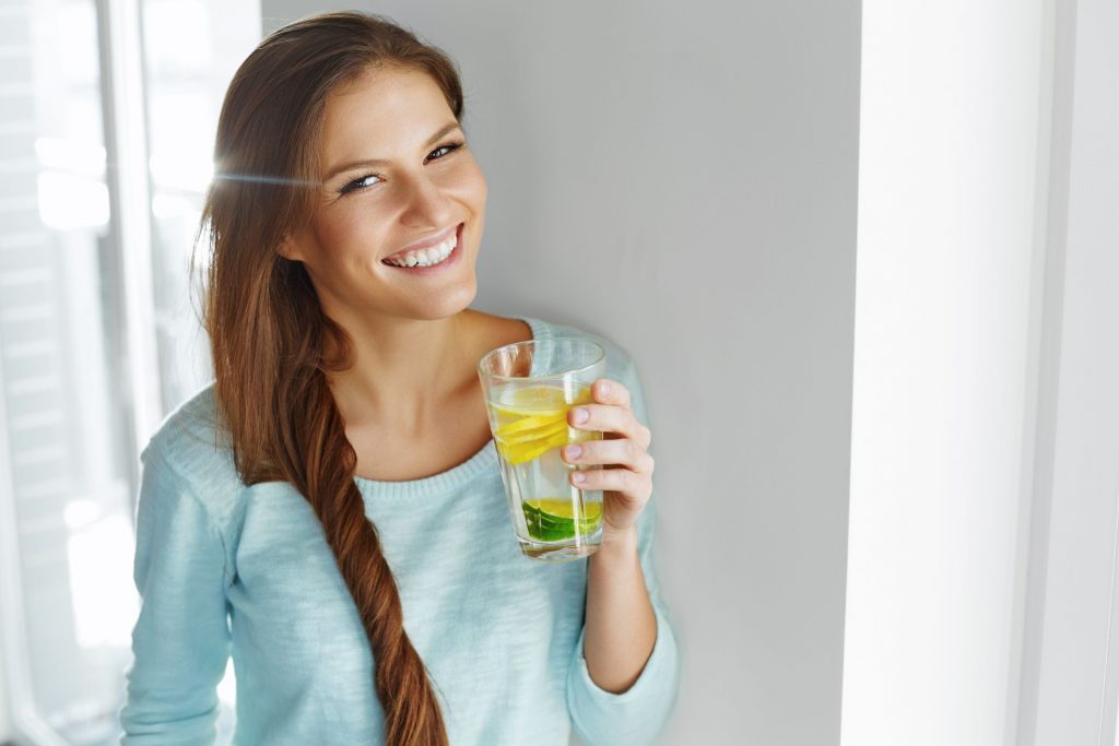 Woman on a detox